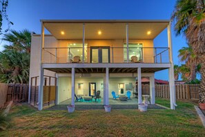 Exterior - 4 Homes, Sleeps 17 | Private Yards, Firepit, Walkable Location | Spanish Village (Port Aransas)