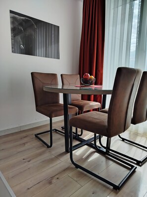 Dining - Luxury 19th Floor Condo with Pool, Gym & City View (Skopje)