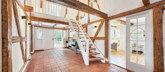 Charming thatched cottage, quiet location, 10 minutes to the Baltic Sea