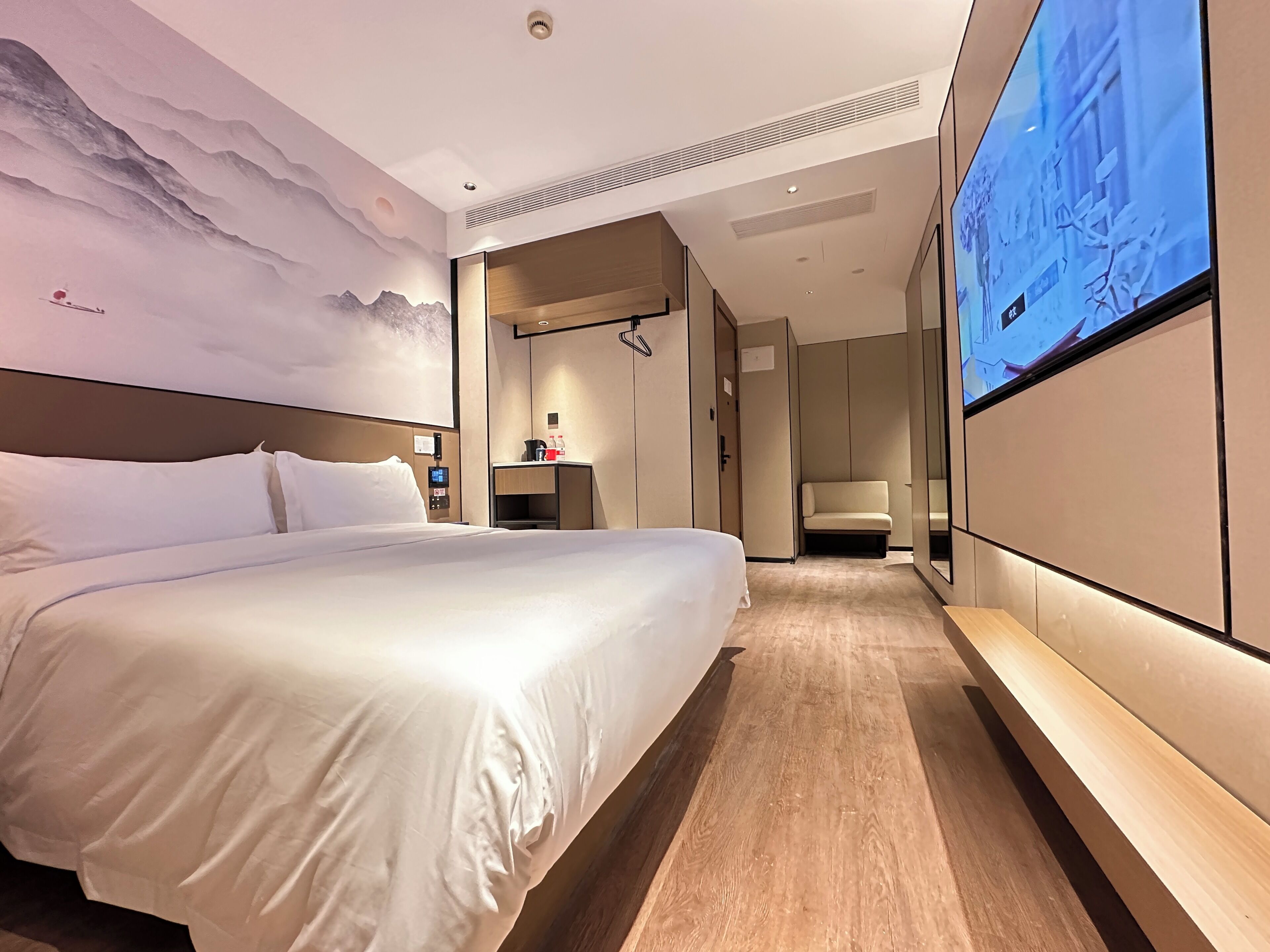 In-room safe, desk, laptop workspace, blackout curtains