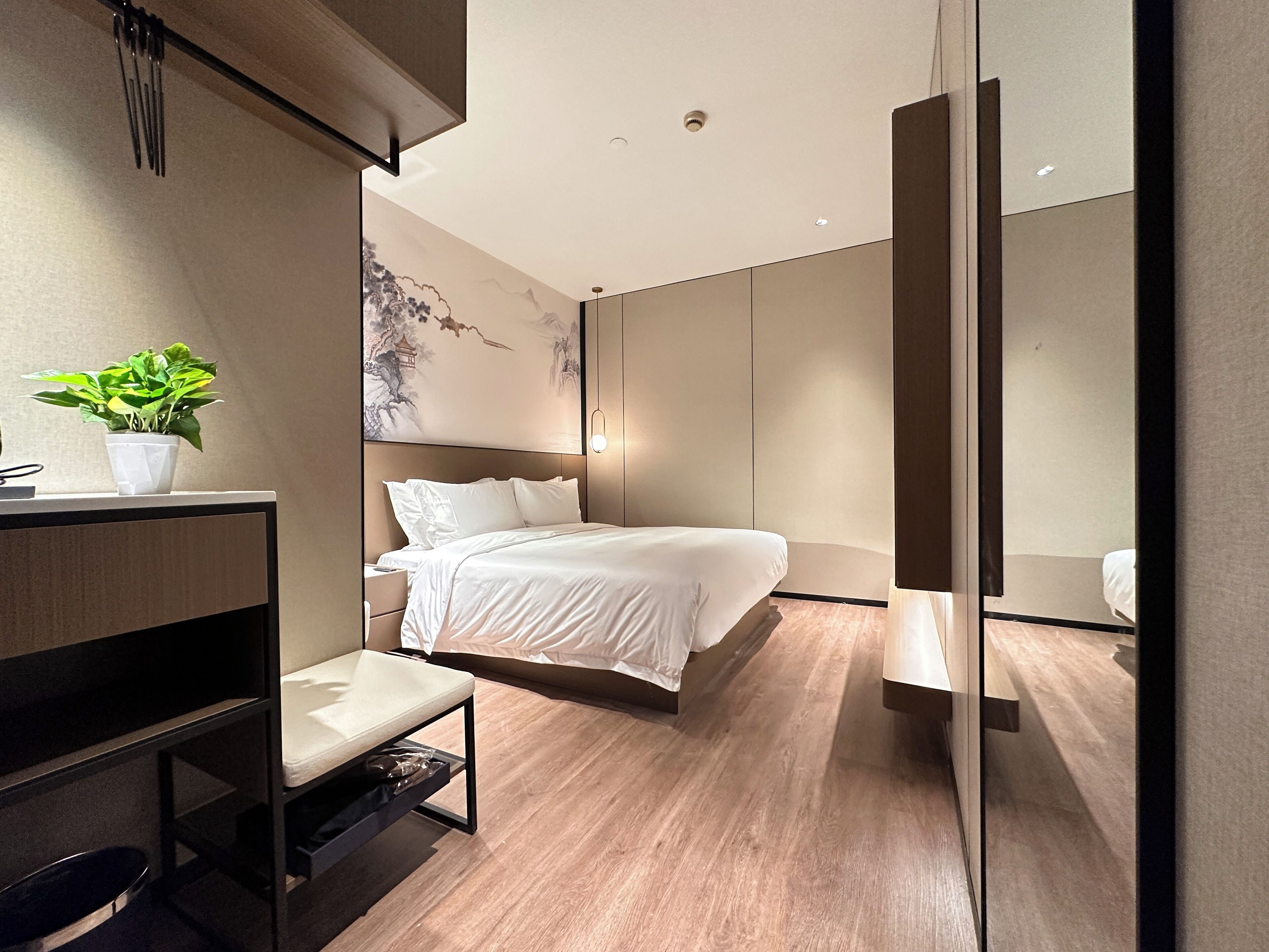 In-room safe, desk, laptop workspace, blackout curtains