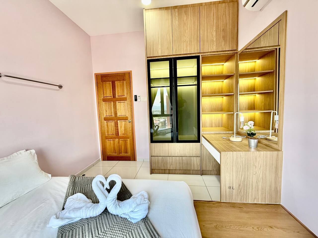 Apartemen Premier, pemandangan kota | Wi-Fi gratis