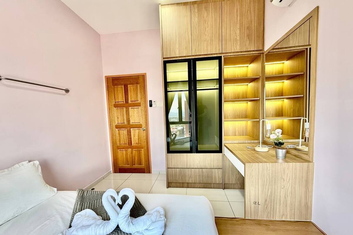 Apartemen Premier, pemandangan kota | Wi-Fi gratis