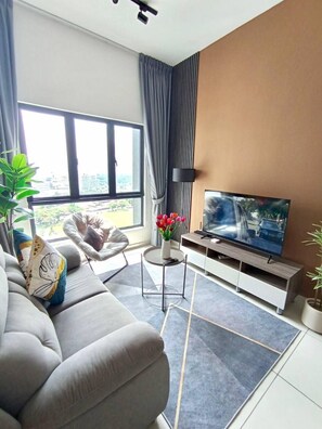 Deluxe Apartment | Living area - The Horizon Ipoh Skyline By Grab A Stay (Ipoh)
