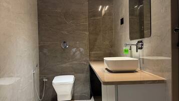 Suite | Bathroom | Shower, soap, shampoo, toilet paper