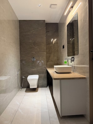 Suite | Bathroom | Shower, soap, shampoo, toilet paper