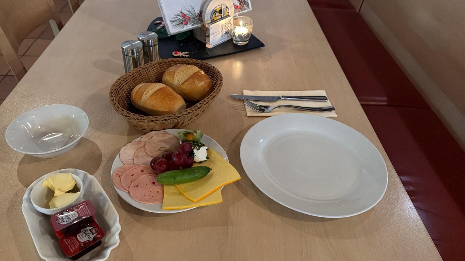 Daily local cuisine breakfast (EUR 12.50 per person)