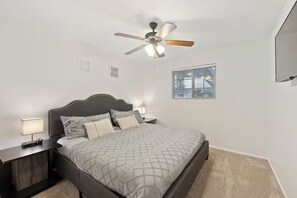 Comfort Quadruple Room, Garden View | Iron/ironing board, free WiFi