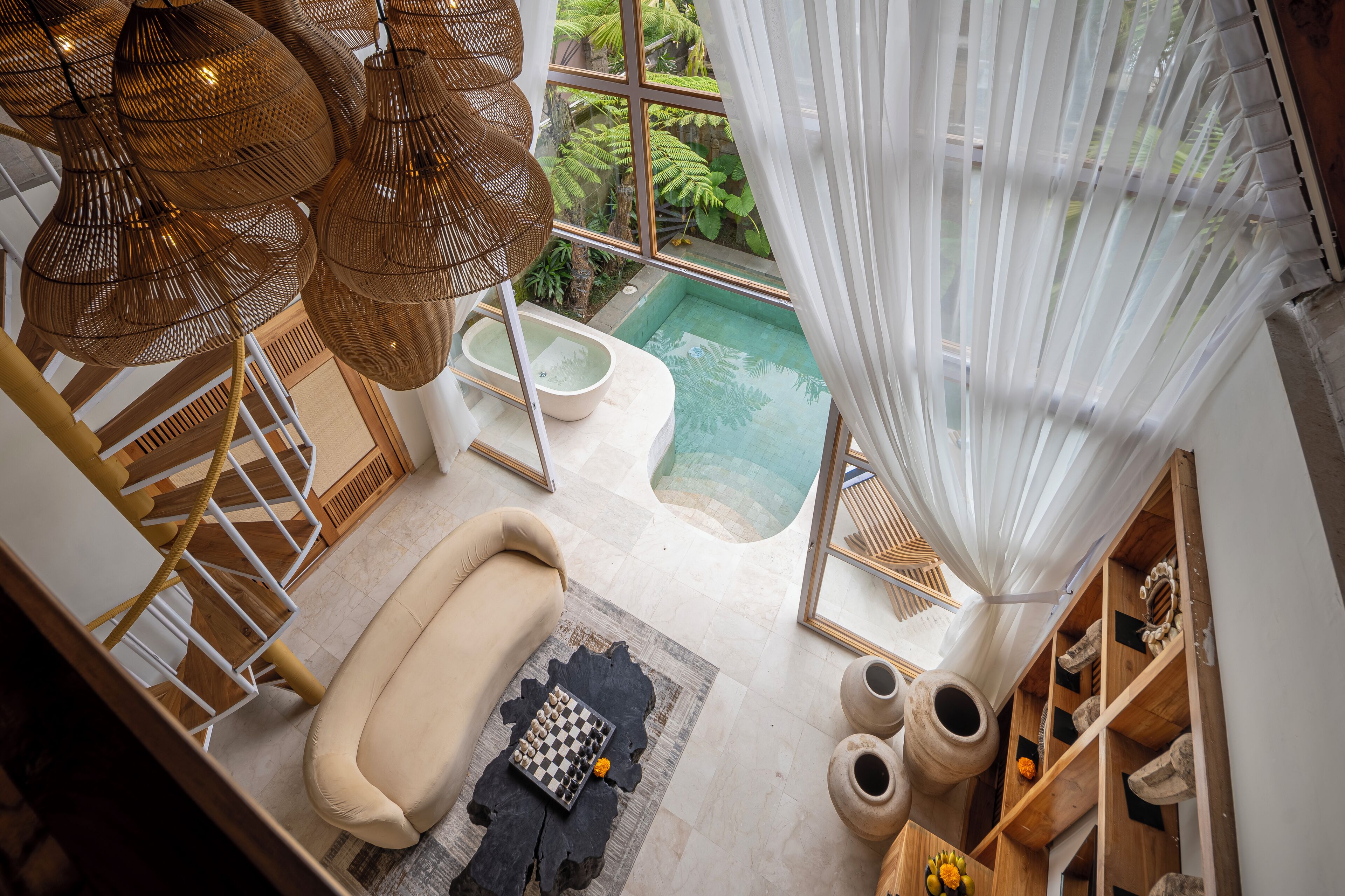 Villa, 1 habitación, vista al jardín | Área de sala de estar | Televisión de pantalla plana 