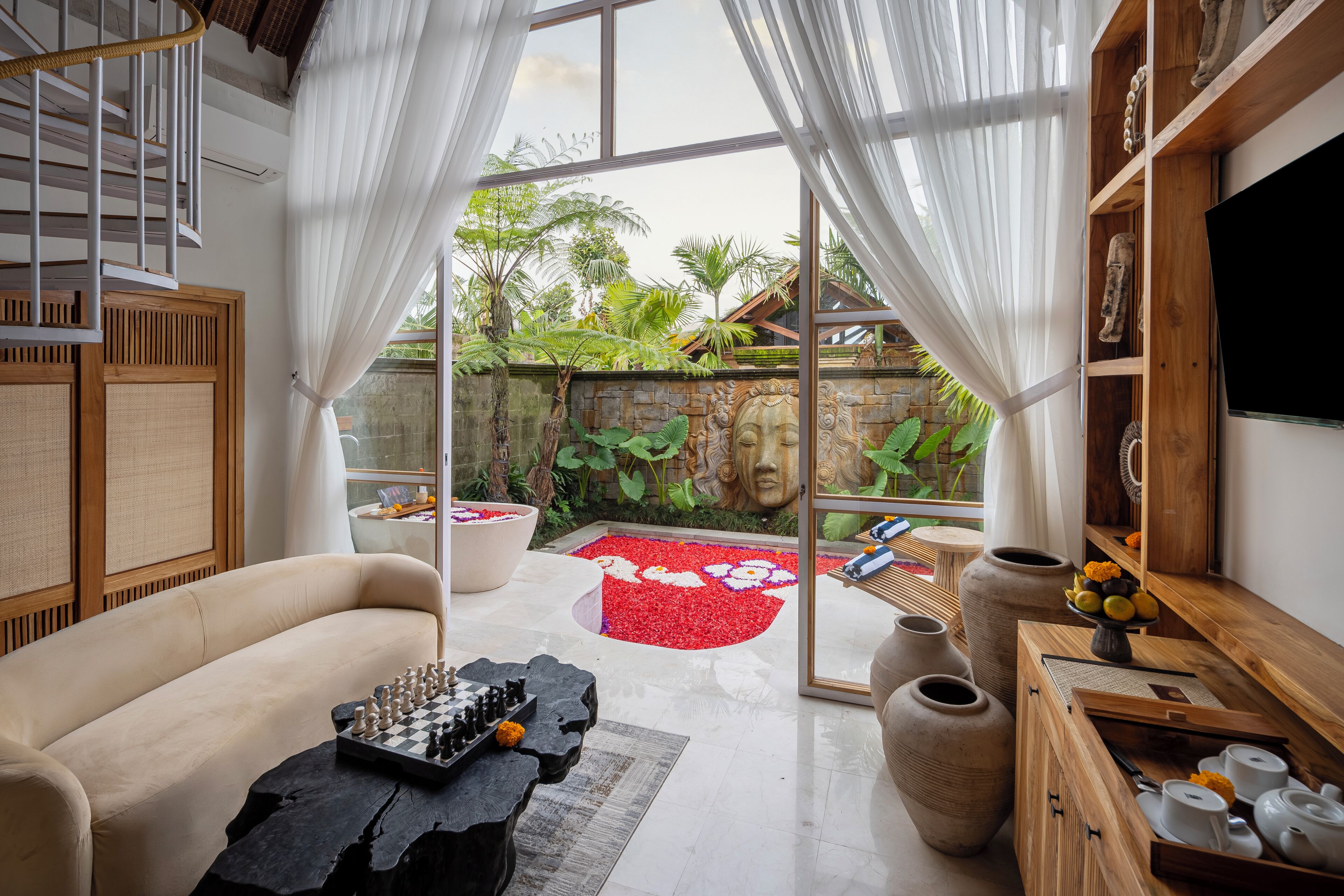 Vil·la, 1 dormitori, vistes al jardí | Sala d'estar