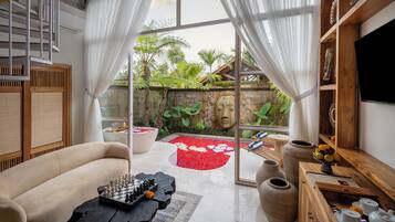 Vil·la, 1 dormitori, vistes al jardí | Sala d'estar