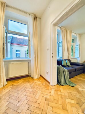 Basic Apartment | Iron/ironing board - Cozy 2BR Apartment Close to Westbahnhof (Vienna)