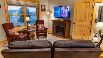 Smart TV, fireplace, offices