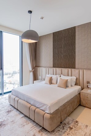 Luxury-Apartment, Balkon, Stadtblick