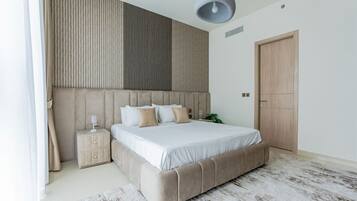 Luxury Apartment, Balcony, City View | Cadar kapas Mesir, peralatan tempat tidur premium, busa memori