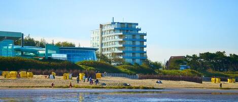 Accommodatie ligt op het strand
