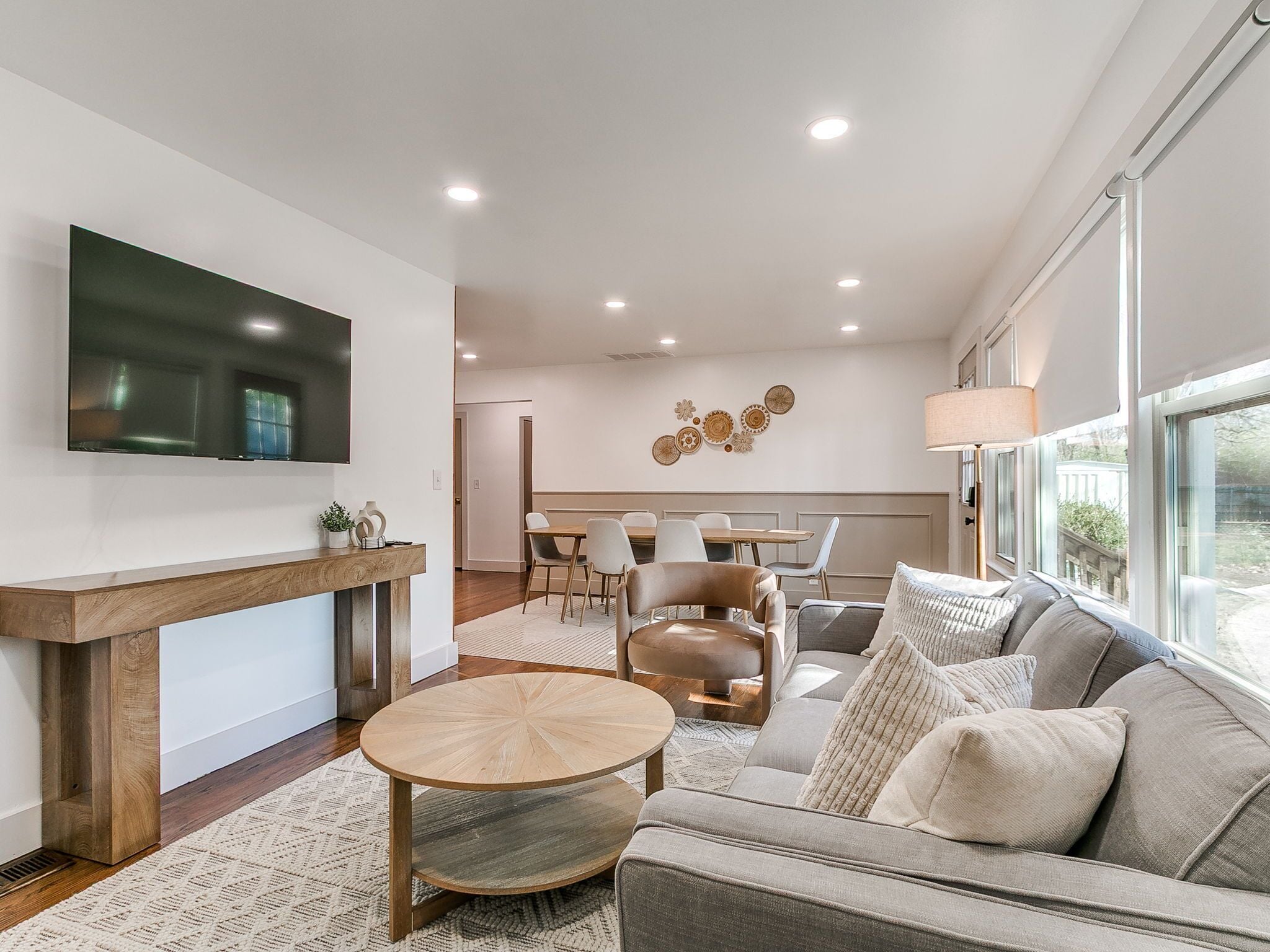 Smart-tv en een kantoor