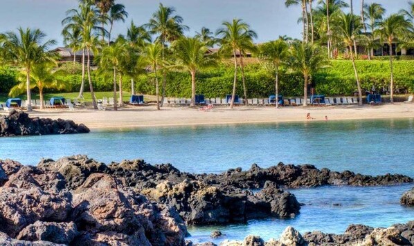 Beach - Comfortable, private & luxurious 2 bedroom Mauna Lani townhome (Kamuela)