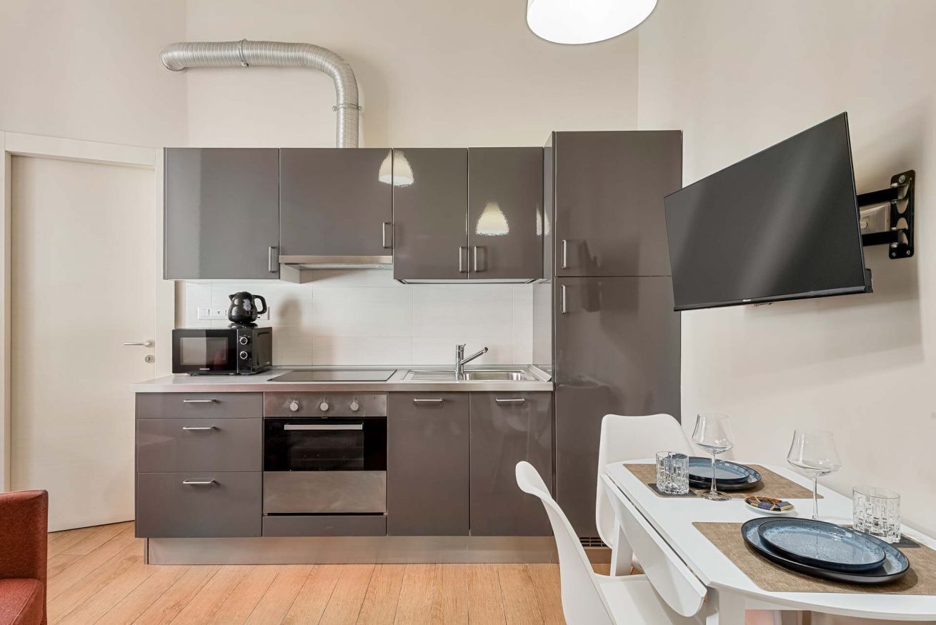 Kühlschrank, Mikrowelle, Toaster