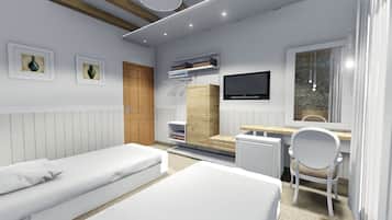 Comfort Quadruple Room, Balcony, Sea View | In-room safe, desk, blackout drapes, free WiFi