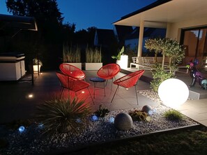 Terrace/patio - Single-storey house 6 ppl, pets allowed, Le Tour du Parc (Le Tour-du-Parc)