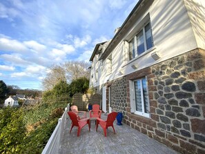 Terrace/patio - House with garden 650m from the beach, parking, 2 bedrooms (Perros-Guirec)