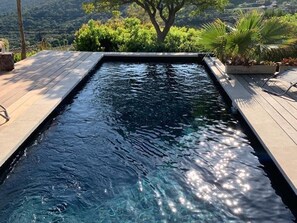 Pool - 3-Bedroom House with Private Pool and Sea View (La Croix-Valmer)