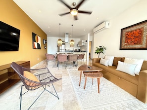 Deluxe-Apartment, Gartenblick | Wohnbereich