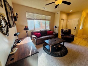 TV - Juniper Retreat | Ground 2BR Pet-Friendly + over $500 in complimentary activities! (Mesquite)