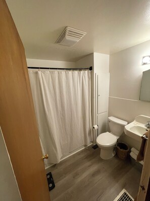 Hair dryer, towels, soap, toilet paper - Charming 3BR Duplex Near Lakeside Rose Garden & Downtown Fort Wayne (Fort Wayne)