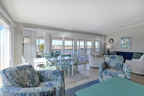 TV, DVD player - Home Again - 4 Bedroom 3 Bath Newly Renovated Channel Front Home (Garden City Beach)