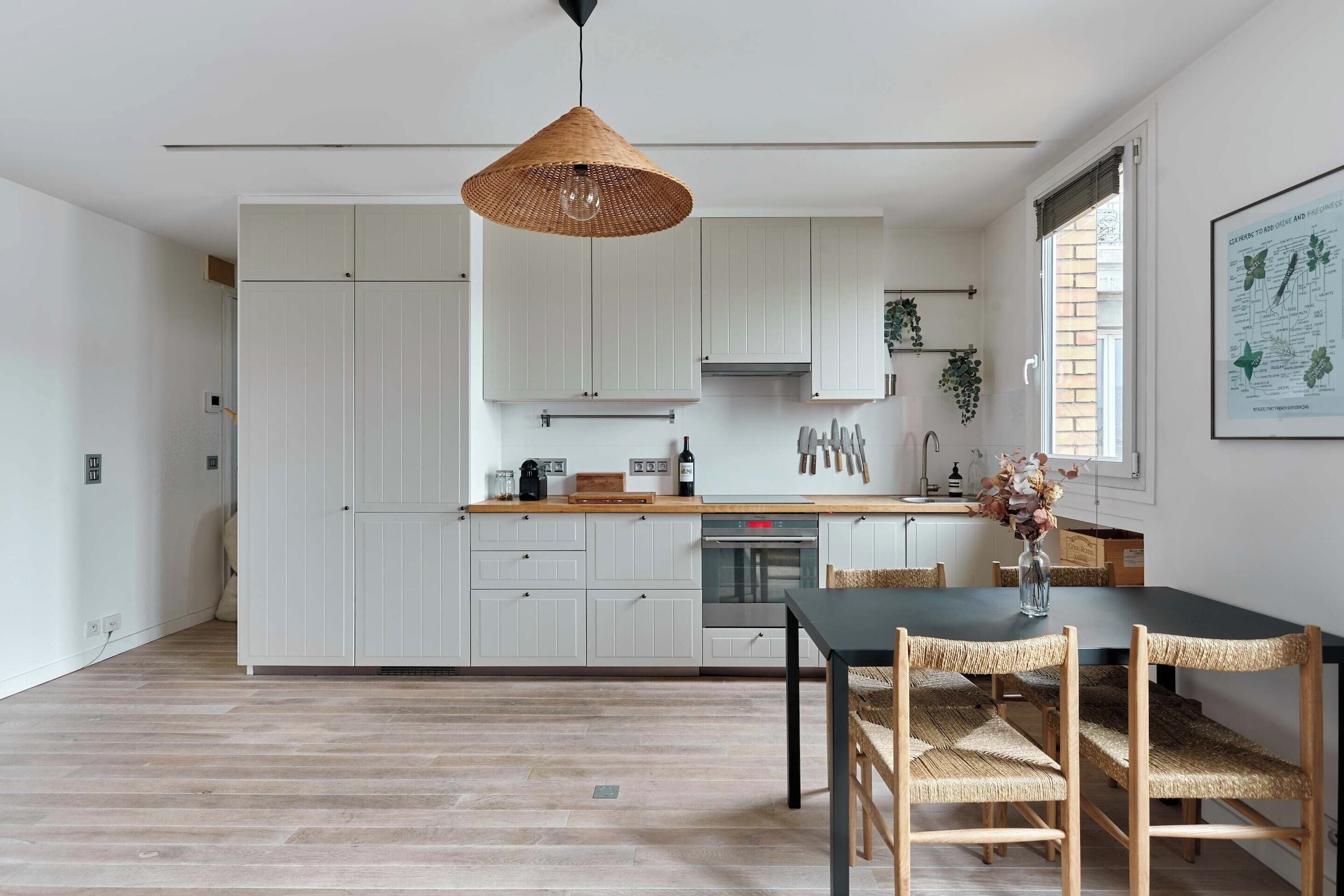 Apartamento | Cozinha privada | Geladeira, micro-ondas, fogão, lava-louças