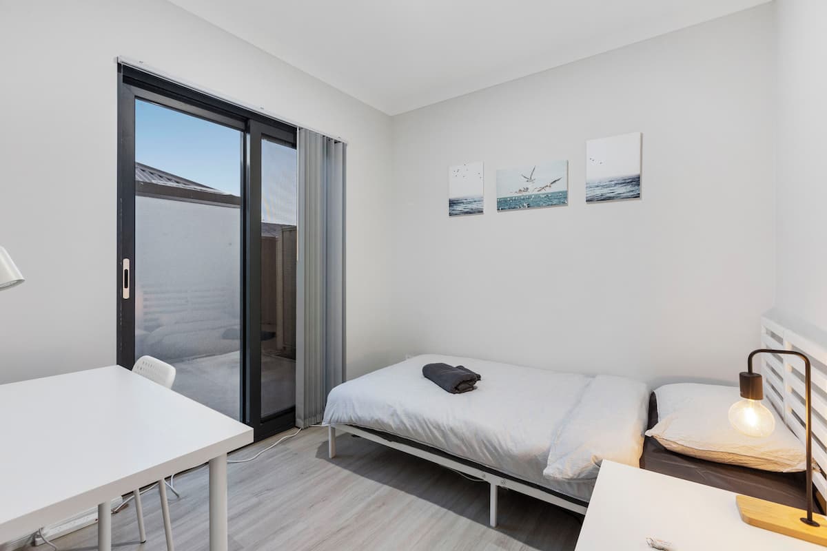 Desk, laptop workspace, iron/ironing board (on request), WiFi (free)