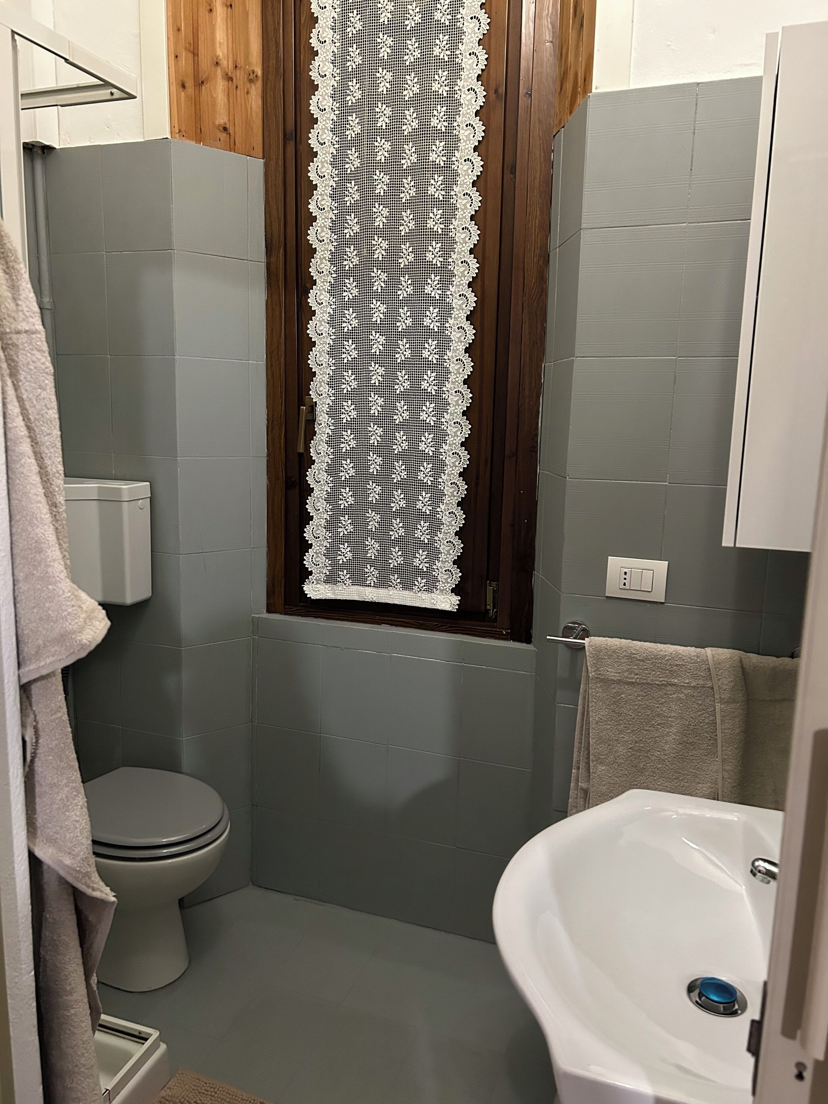 Bruser, hårtørrer, bidet, håndklæder