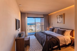 Habitación doble, vista al mar | Caja de seguridad en la habitación y wifi gratis