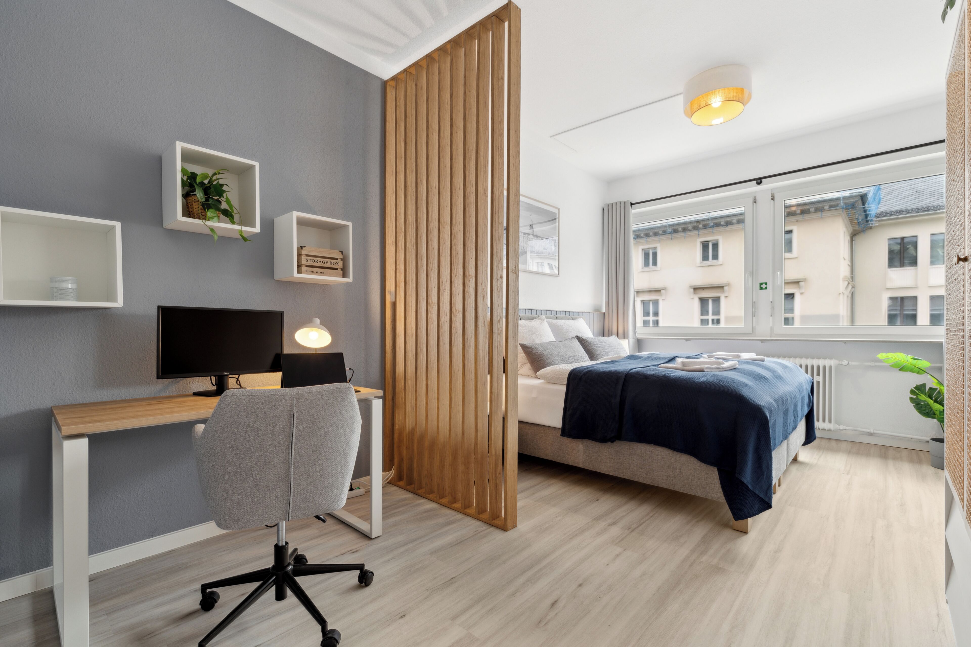 Apartment, Stadtblick | Verdunkelungsvorhänge, Bügeleisen/Bügelbrett, kostenloses WLAN