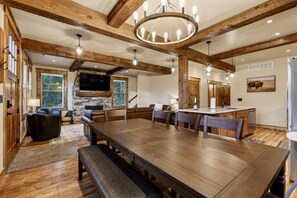 Dining - Huckleberry Ridge | Sleeps 24, Mins Yellowstone, Hot Tub, Fire Pit! (Island Park)