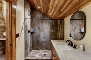 Bathroom - Huckleberry Ridge | Sleeps 24, Mins Yellowstone, Hot Tub, Fire Pit! (Island Park)