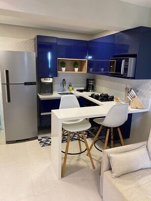 Private kitchen - Apartment in Porto de Galinhas (Resort) - Brazil (Ipojuca)