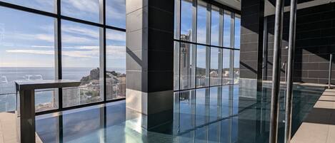 A heated pool