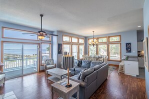 Smart TV - Soundfront Duck home w/ amazing views, private pool & hot tub by Sun Realty (Duck)
