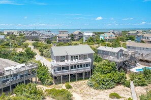 Exterior - Oceanfront pet-friendly Hatteras Island home with panoramic views! (Avon)
