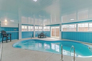 Piscina coperta, una piscina riscaldata