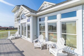 Terrace/patio - Pet-friendly oceanside home w/pool in Kill Devil Hills by Sun Realty (Kill Devil Hills)