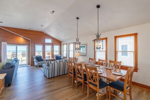 Dining - Pet-friendly oceanfront home w/ pool, hot tub, & stunning views! (South Nags Head)