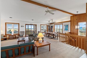 DVD player, stereo - Oceanfront home w/ private beach walkway, ocean views, & hot tub! (South Nags Head)