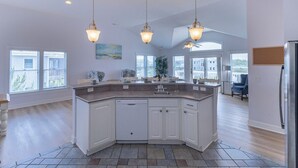 Coffee/tea maker, fridge, microwave, oven - Oceanside home with private pool, hot tub, and elevator! (Southern Shores)