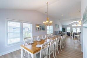 Dining - Oceanside home with private pool, hot tub, and elevator! (Southern Shores)