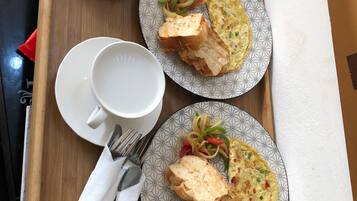 Kontinental frokost er inkludert hver dag