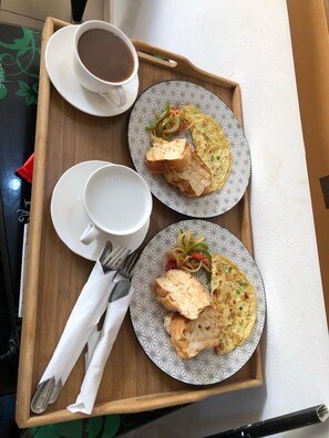 Kontinental frokost er inkludert hver dag